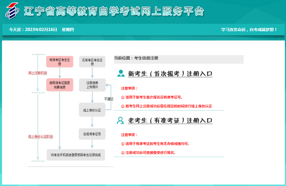 2023年4月遼寧自考報名時間：3月1日至3月10日