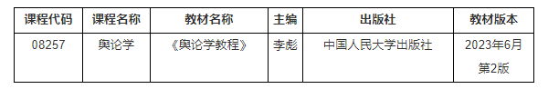 湖北省教育考試院：關于2025年我省高等教育自學考試“輿論學”課程考試安排調整的通告